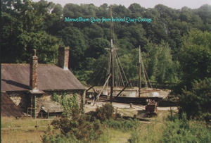 Morwellham Quay from behind Quay Cottage